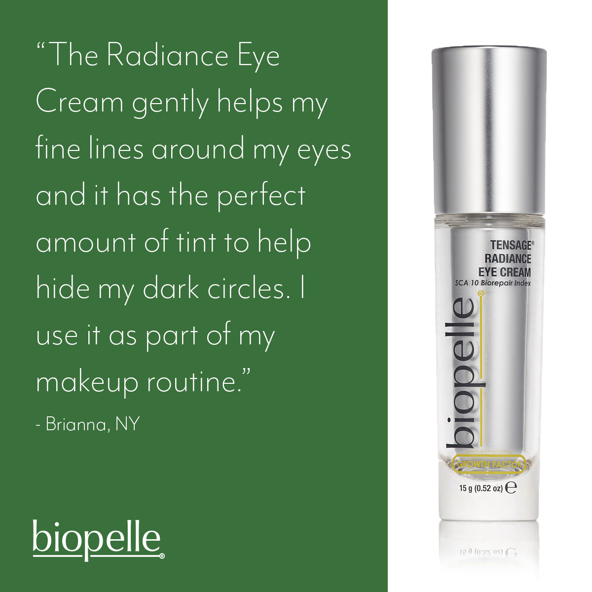Load image into Gallery viewer, Biopelle Tensage Radiance Eye Cream 15g