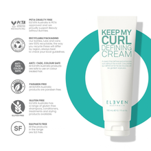 Load image into Gallery viewer, Eleven Australia KEEP MY CURL Defining Cream 150ml
