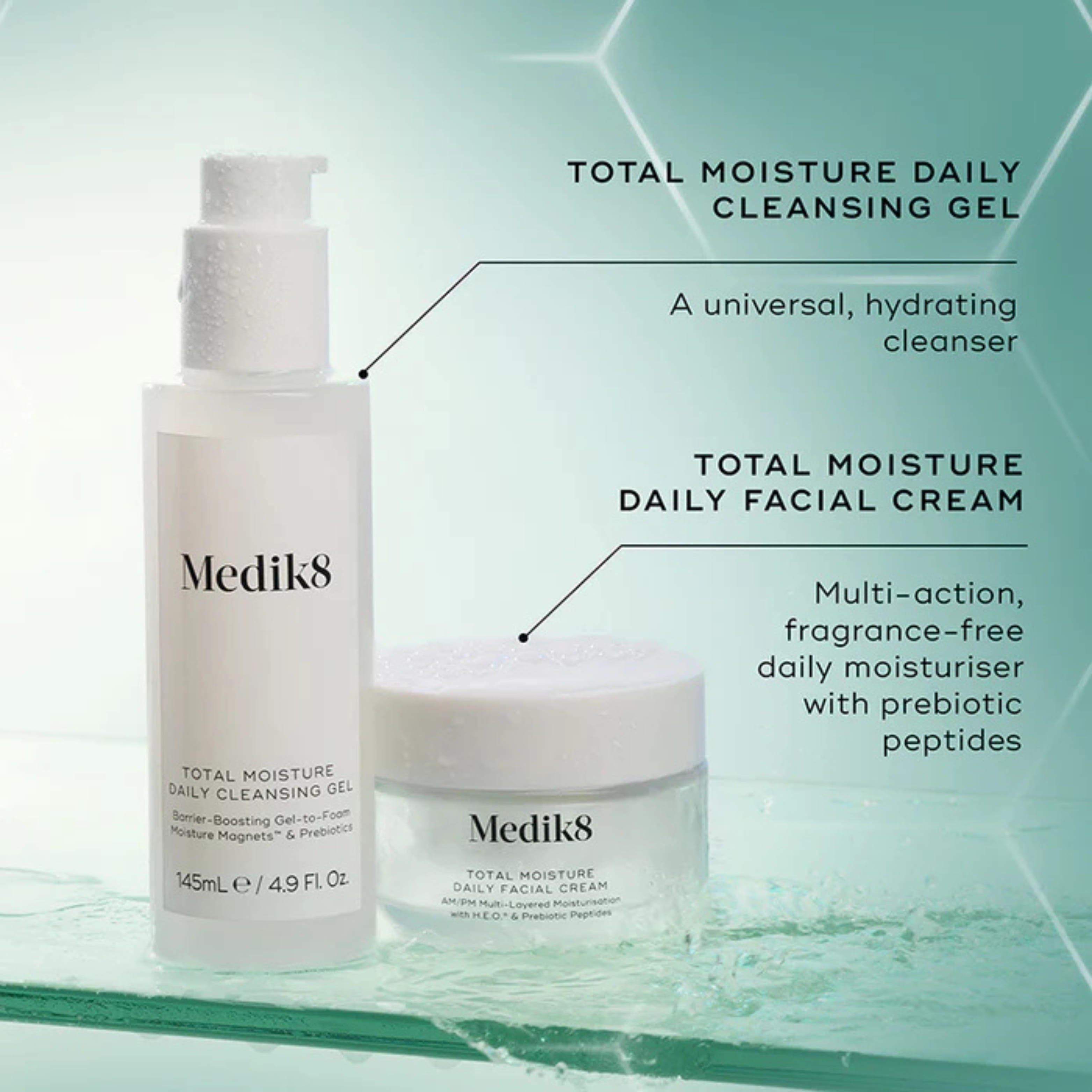 Load image into Gallery viewer, Medik8 Total Moisture Daily Cleansing Gel 145ml
