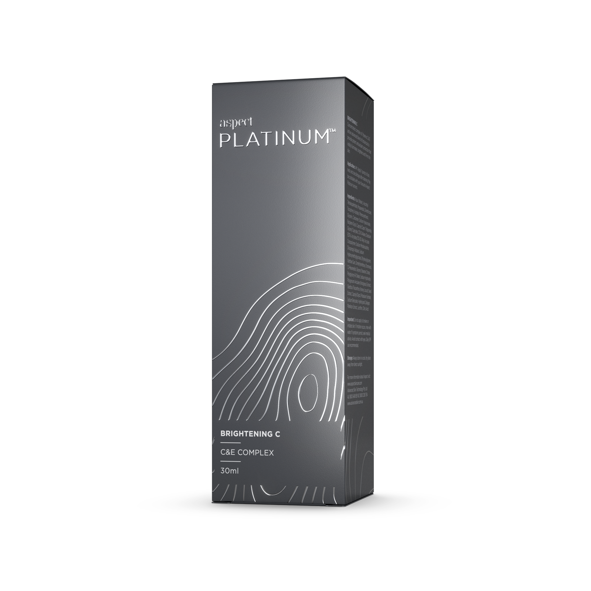 Load image into Gallery viewer, Aspect Platinum Brightening C C&amp;E Complex Serum 30ml
