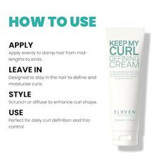 Load image into Gallery viewer, Eleven Australia  KEEP MY CURL Defining Cream 150ml
