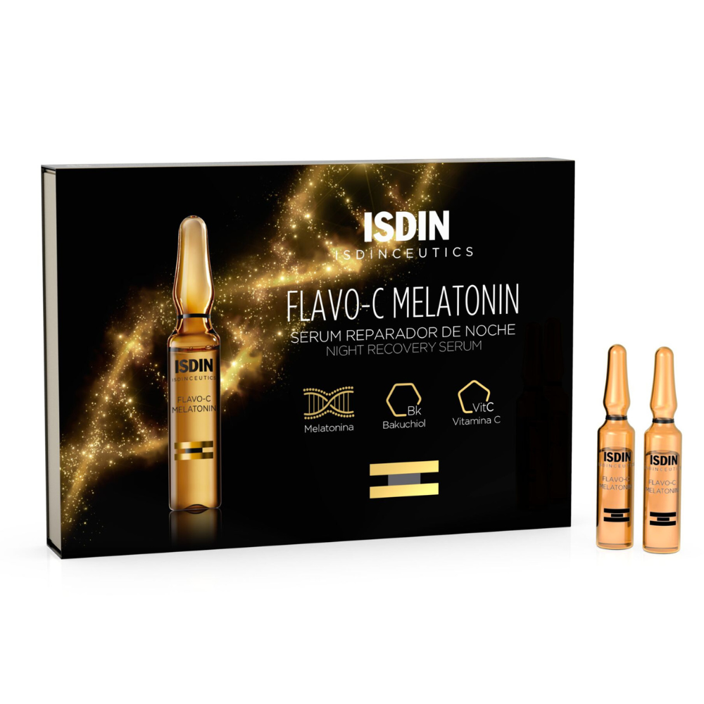 Load image into Gallery viewer, Isdinceutics Flavo-C Melatonin Ampoules 10 amp
